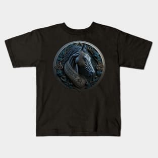 Celtic Style Animal 08 Horse 2 Kids T-Shirt